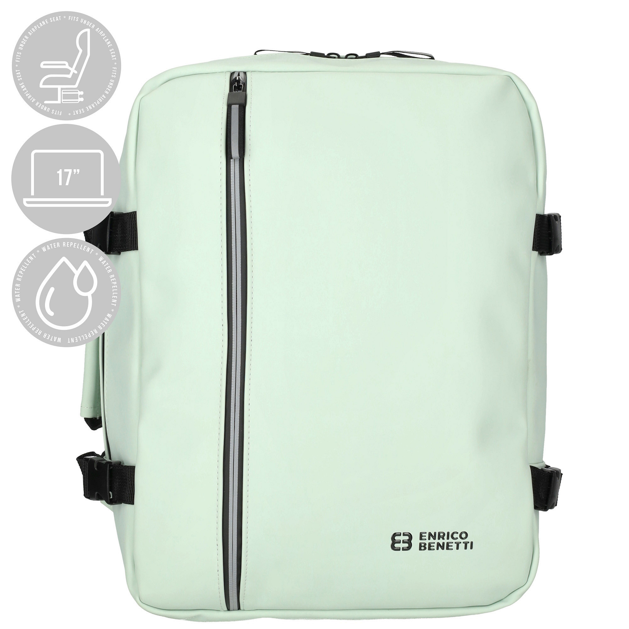 Dámský batoh nejen na notebook 15" zelený 24L - Enrico Benetti 