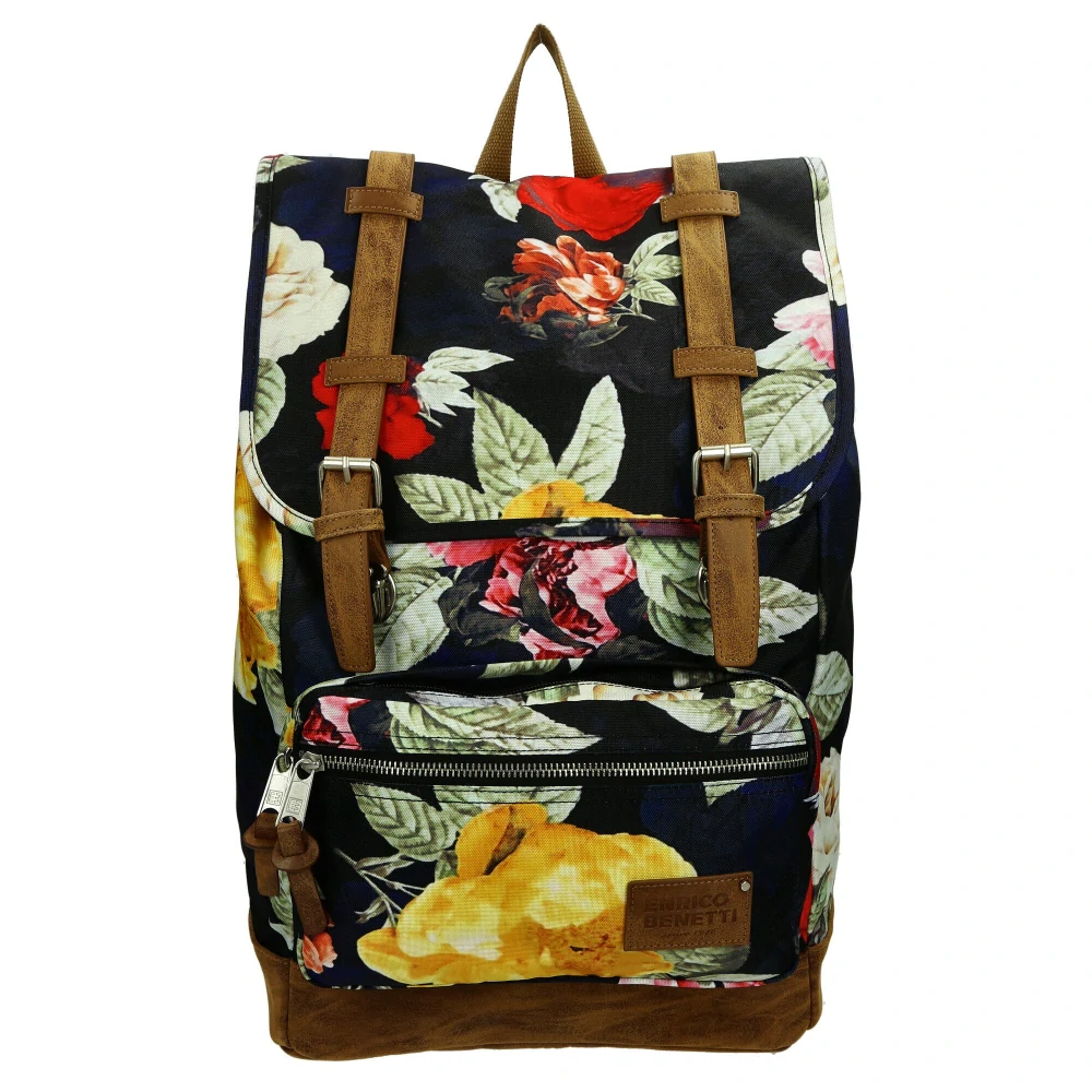 Dámský batoh Multi Roses 23L - Enrico Benetti