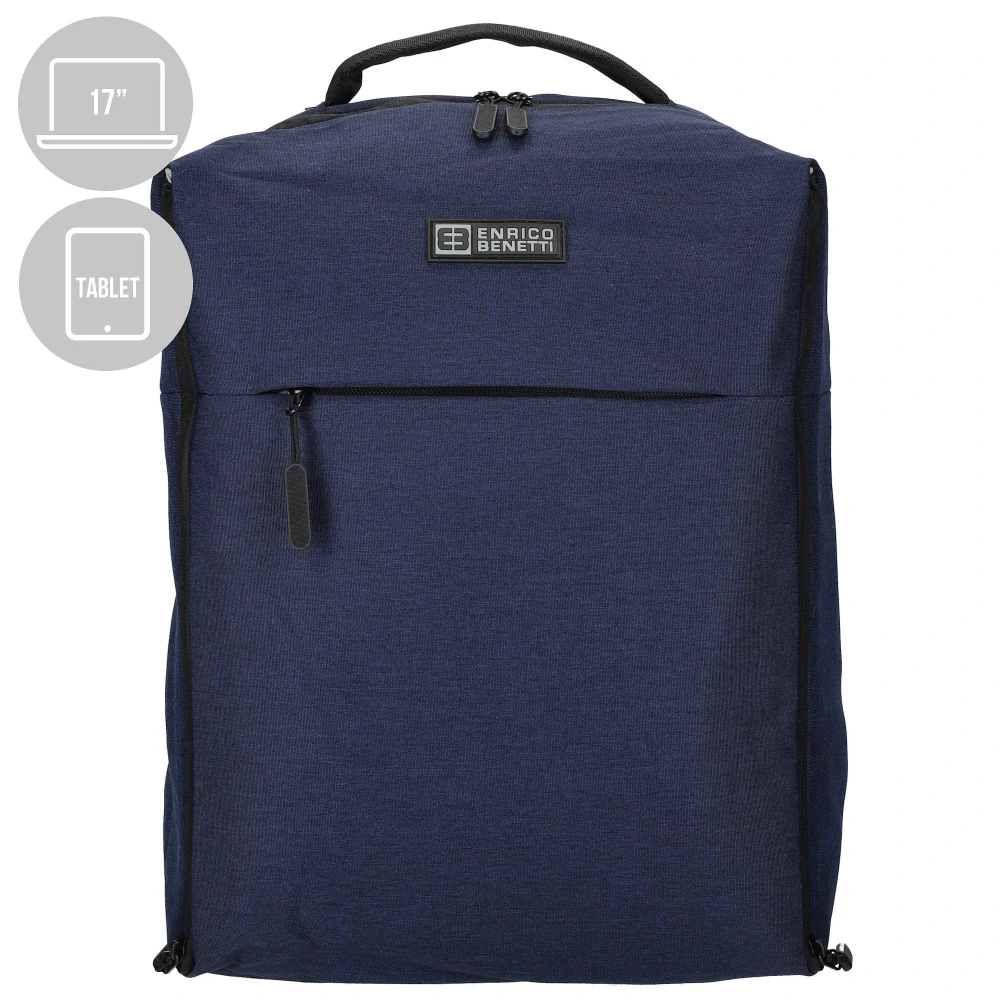 Pánský městský batoh modrý 17" 20L - Enrico Benetti