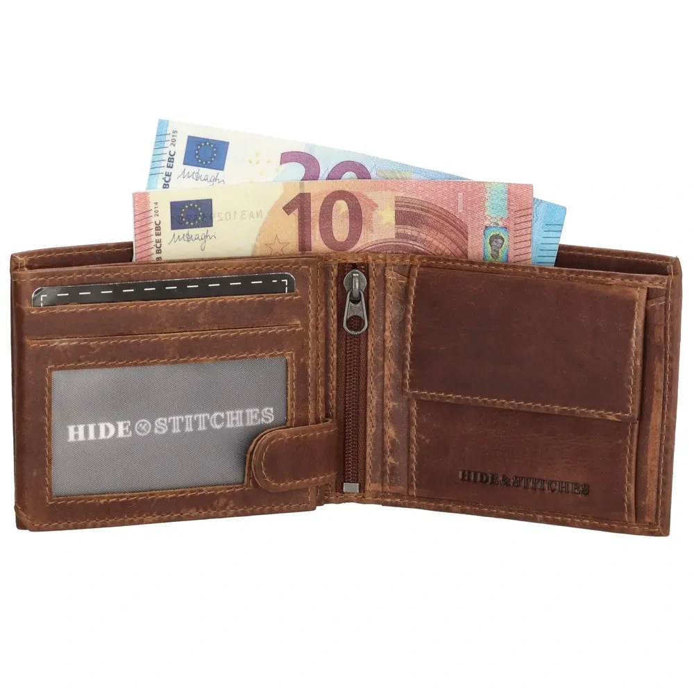 Pánská kožená peněženka Hide & Stitches hnědá  