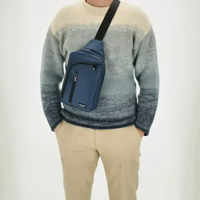 Pánský crossbody batoh přes rameno modrý - Beagles Kyoto