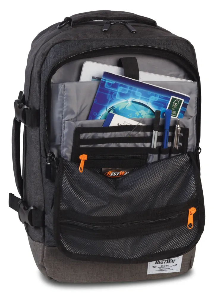 Cestovní batoh šedý 20L - Bestway Cabin Pro Small 