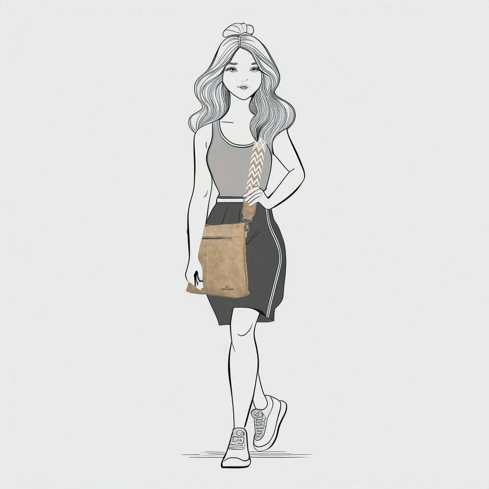Dámská crossbody kabelka béžová - Enrico Benetti Stacey