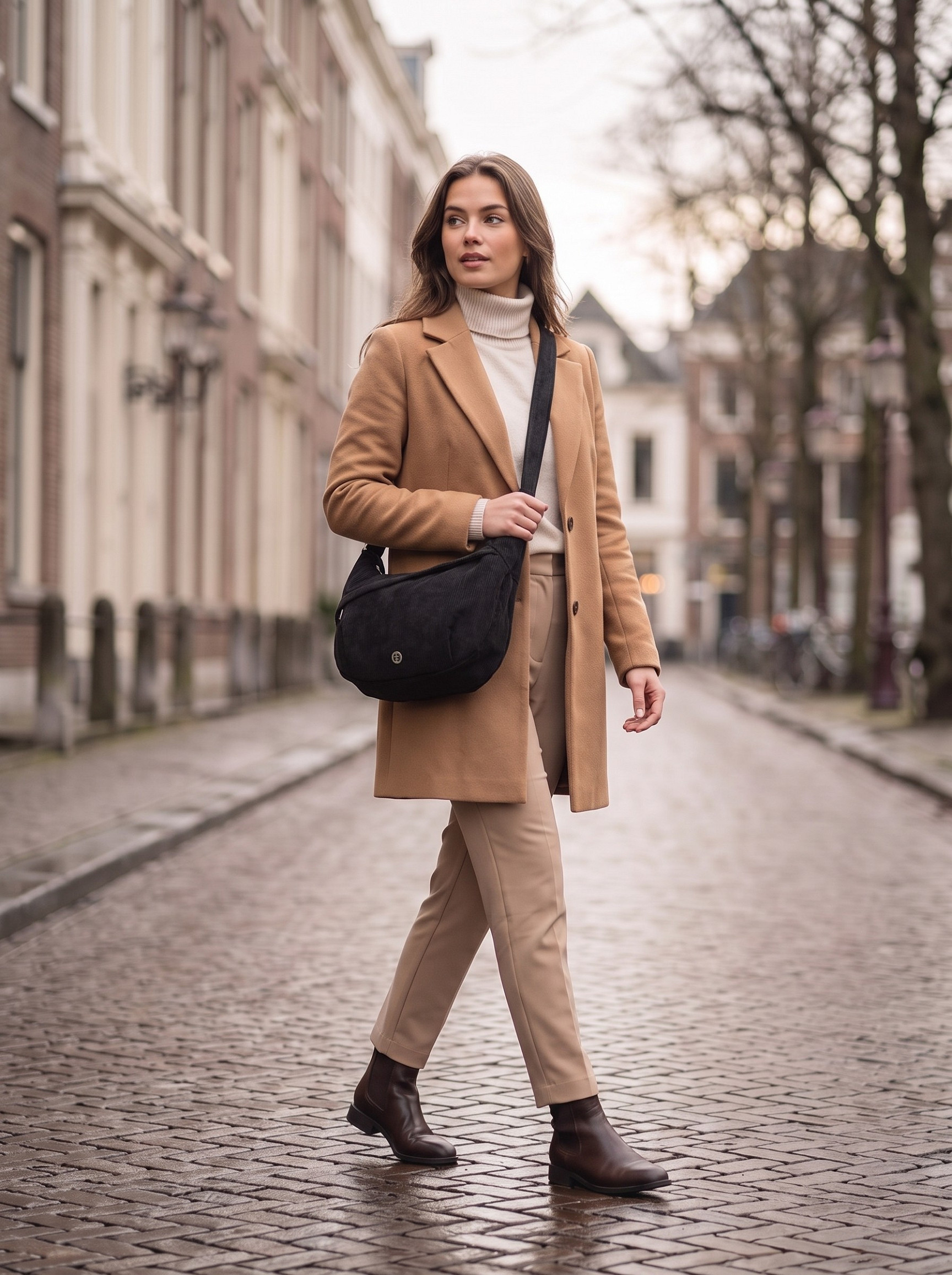 Dámská crossbody kabelka černá - Enrico Benetti