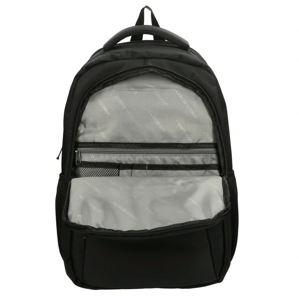 Pánský městský batoh na notebook 15" černý 35L - Enrico Benetti