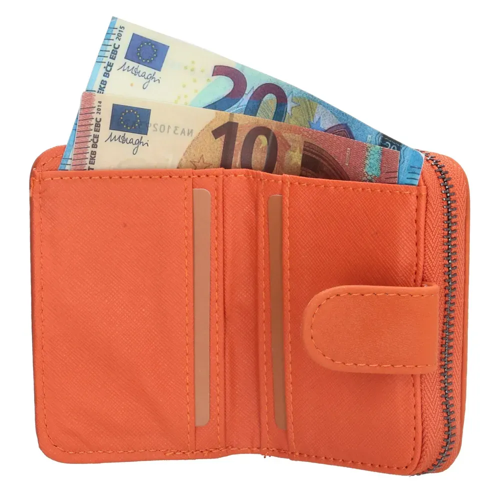Dámská kožená peněženka Beagles oranžová