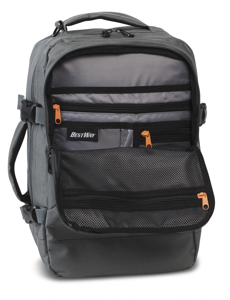 Cestovní batoh šedý 20L - Bestway Cabin Ryanair
