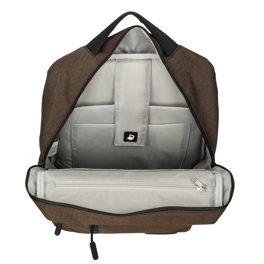 Pánský městský batoh hnědý 17" 20L - Enrico Benetti 