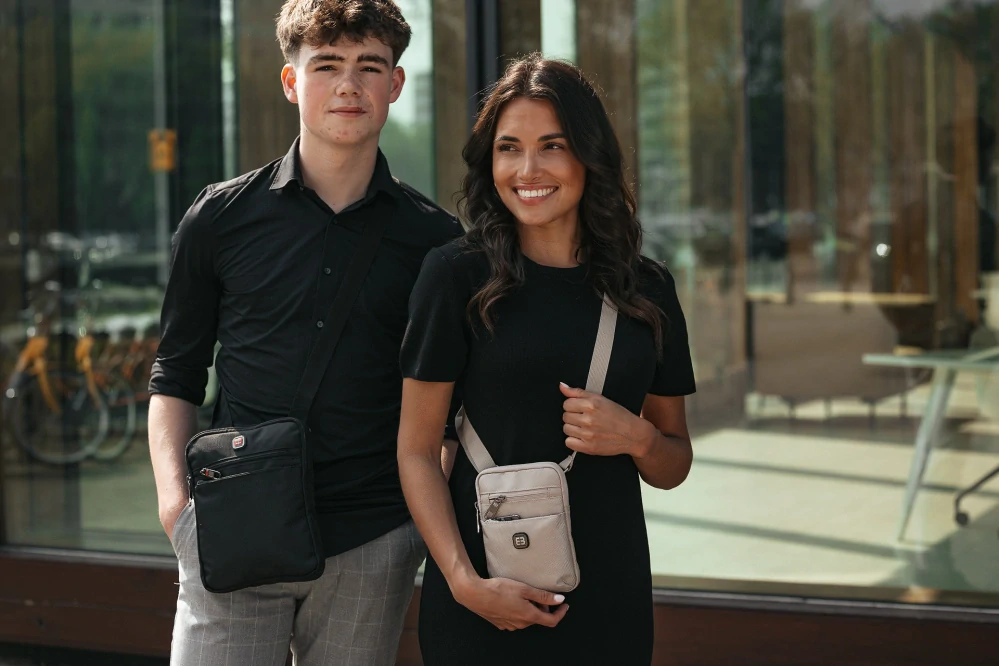 Pánská taška přes rameno černá - Enrico Benetti Cornell Crossbody